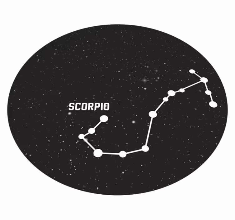 Vinyl Teppich Sterne sternbild skorpion - TenStickers