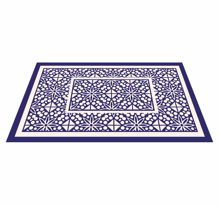Vinyl Teppich Fliesenoptik dekoratives geometrisches muster - TenStickers