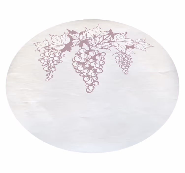Vinyl Teppich Blumen trauben botanisches emblem - TenStickers
