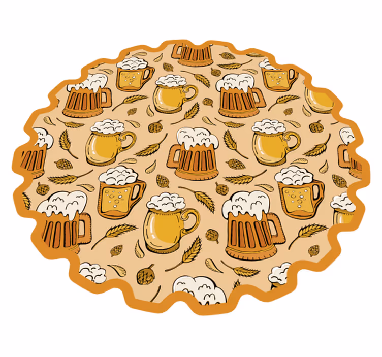 Vinyl Teppich Events bier festival - TenStickers
