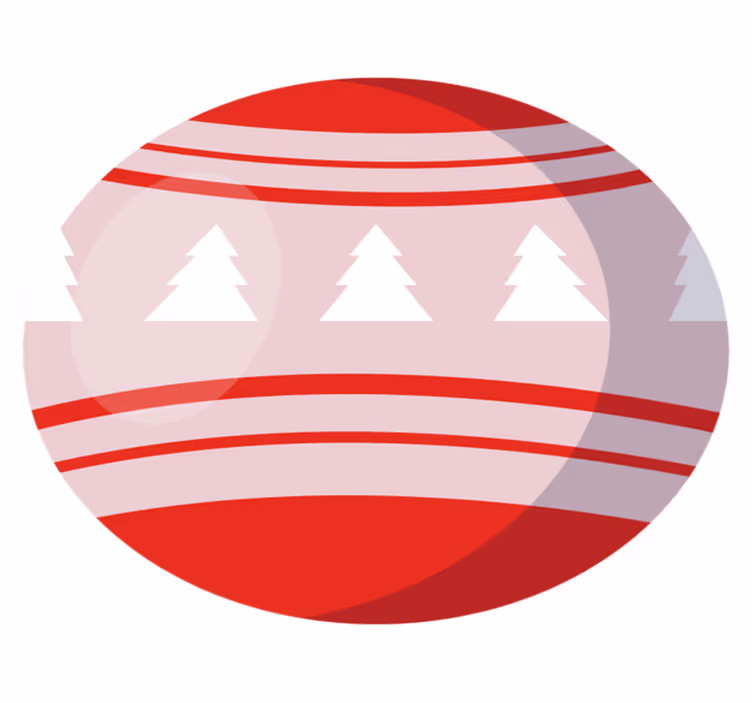 Vinyl teppich weihnachten mit festlichem baum-motiv - TenStickers