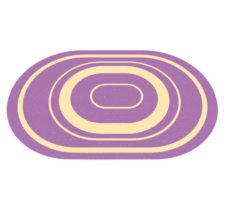 Vinyl Teppich Bad konzentrische ellipsen - TenStickers