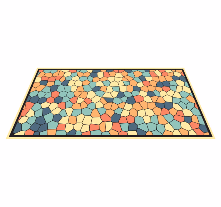 Vinyl Teppich geometrisch sechseck-muster - TenStickers