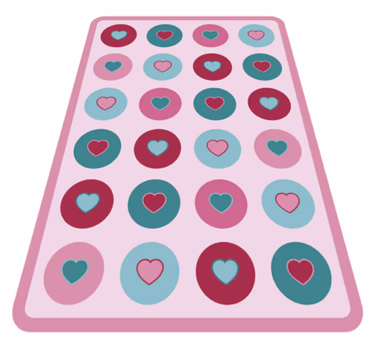 Vinyl Teppich Kinderzimmer herzliche spielzeit - TenStickers
