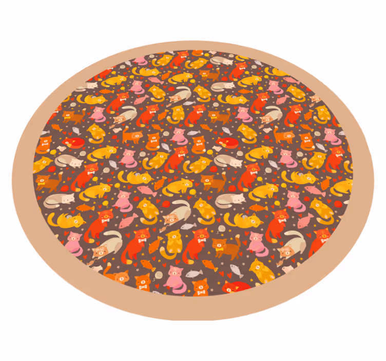 Vinylteppich kindlich verspieltes tiermuster - TenStickers
