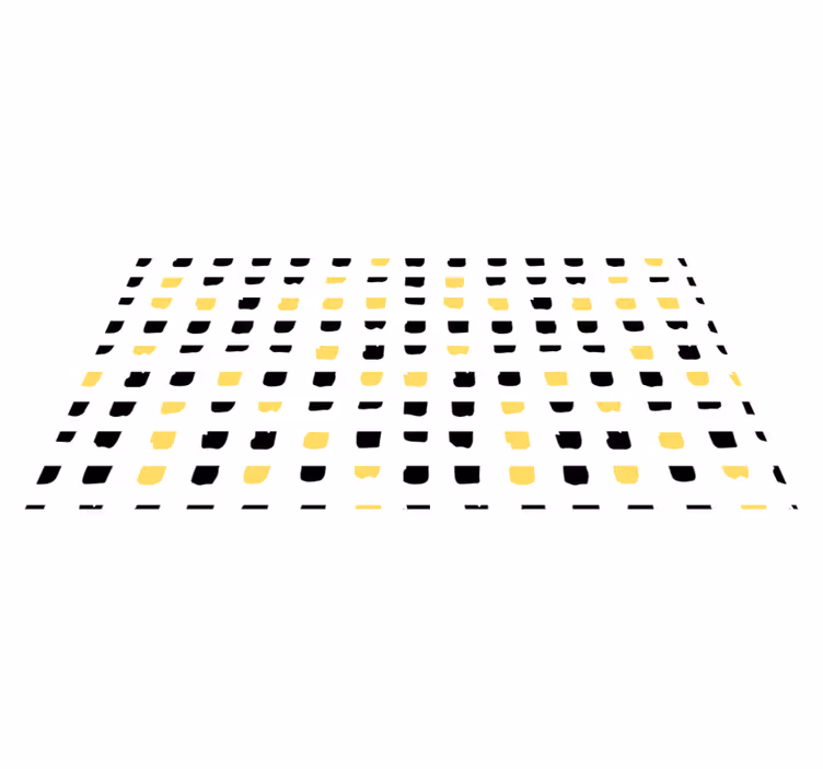 Vinyl Teppich geometrisch lebendige quadratische motive - TenStickers
