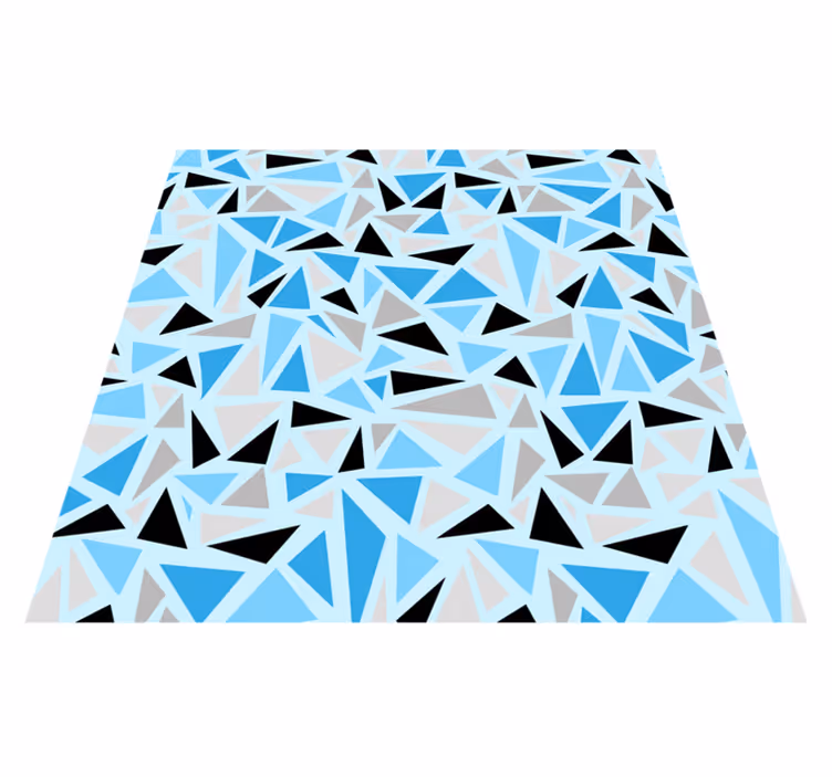 Vinyl Teppich geometrisch abstraktes dreieckiges muster - TenStickers