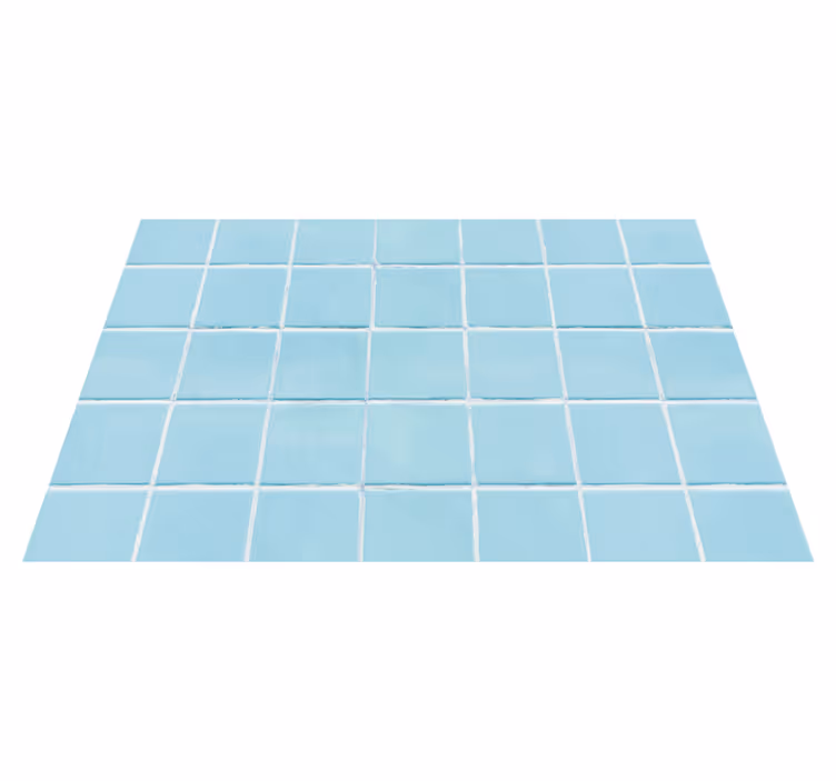 Vinyl Teppich Fliesenoptik azure-kachelsimulation - TenStickers