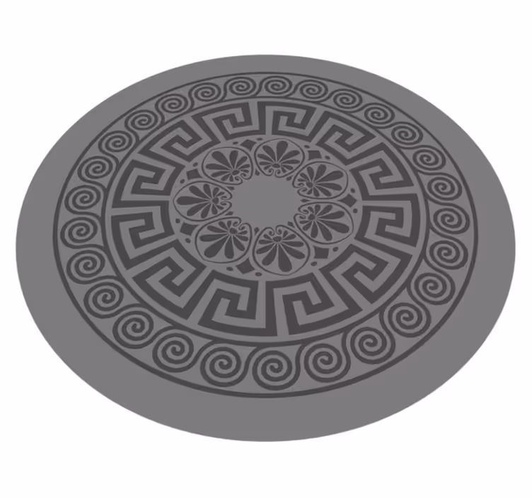Vinyl Teppich Mandala mandala-inspiriertes Konzept - TenStickers