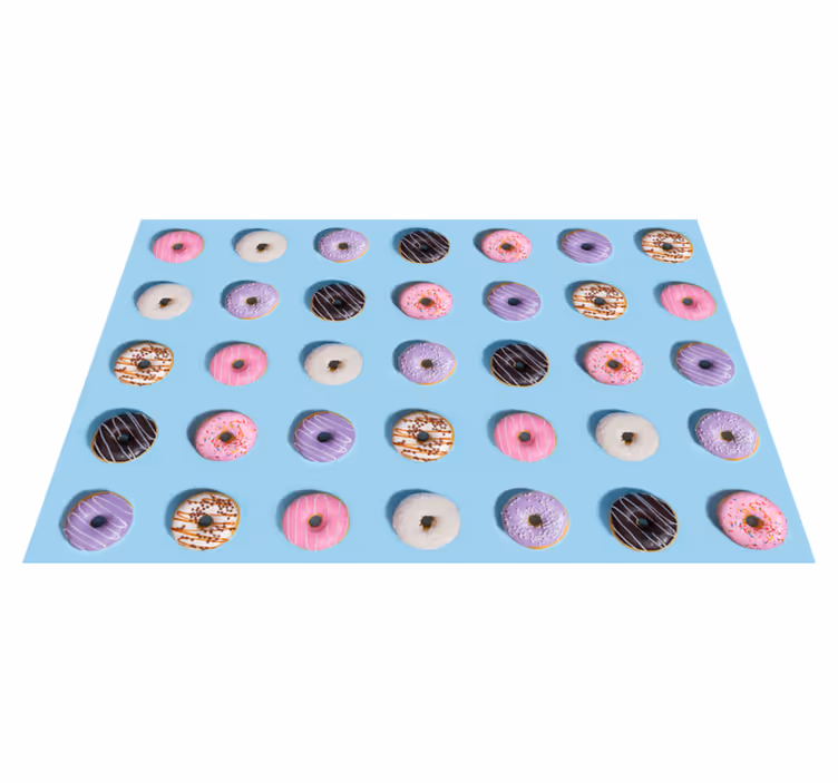 Vinylteppich kindlich donut-musteroberfläche - TenStickers