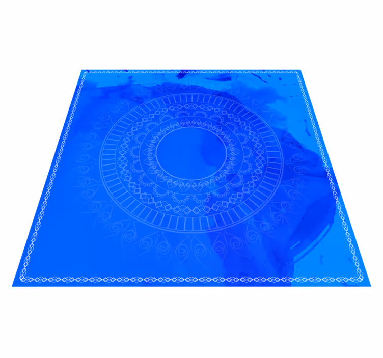 Vinyl teppich mandala meditationskreis - TenStickers