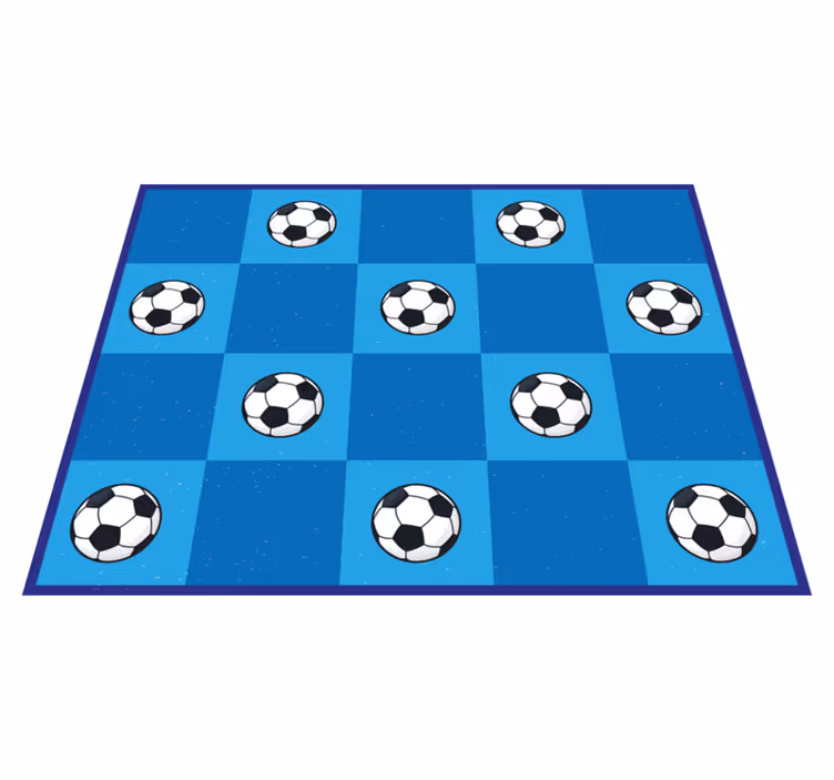 Vinyl Teppich Spiele fußball gemustert - TenStickers