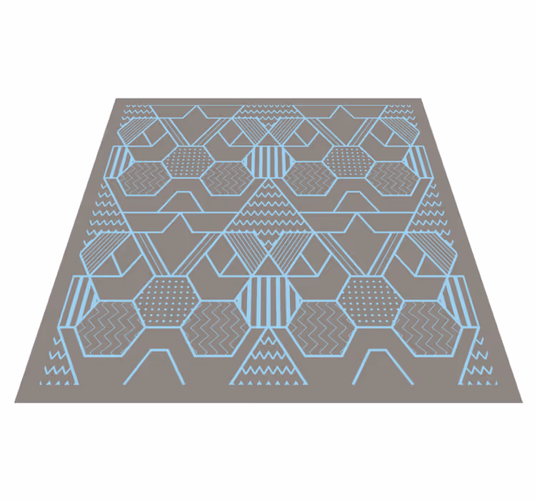 Vinyl Teppich geometrisch geometrische abstrakte formen - TenStickers