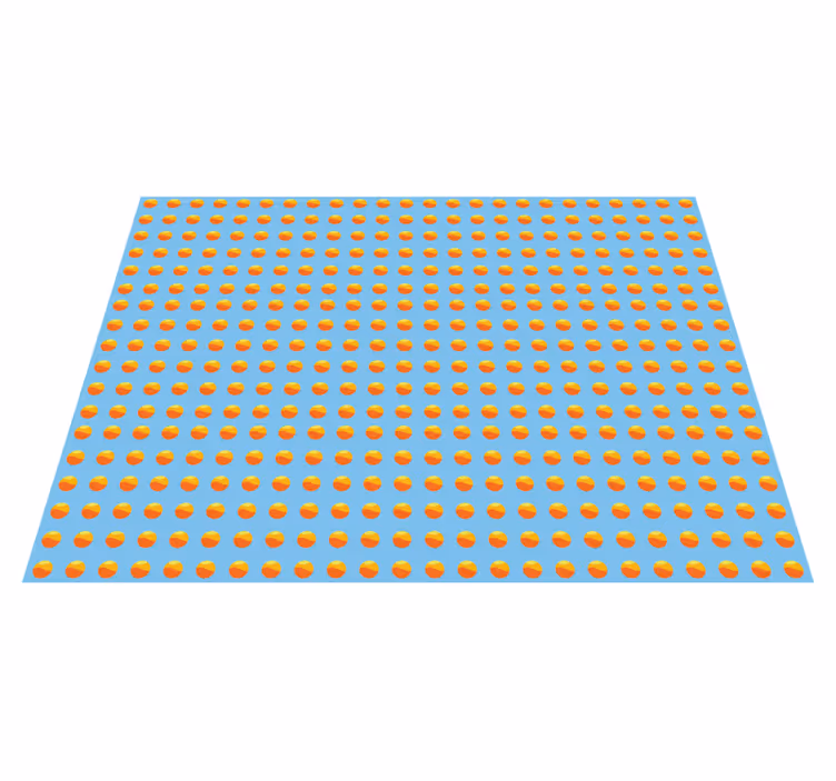 Vinylteppich Holzoptik sonnenschein-orangen-muster - TenStickers
