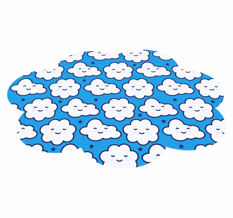 Vinyl Teppich Baby wolkige traumlandschaft - TenStickers