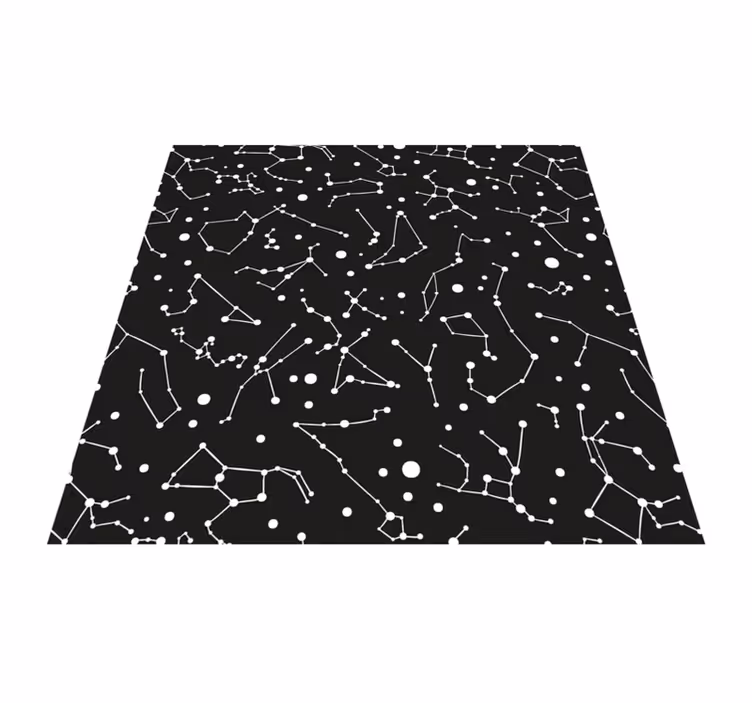 Vinyl Teppich Sterne konstellationsthema - TenStickers