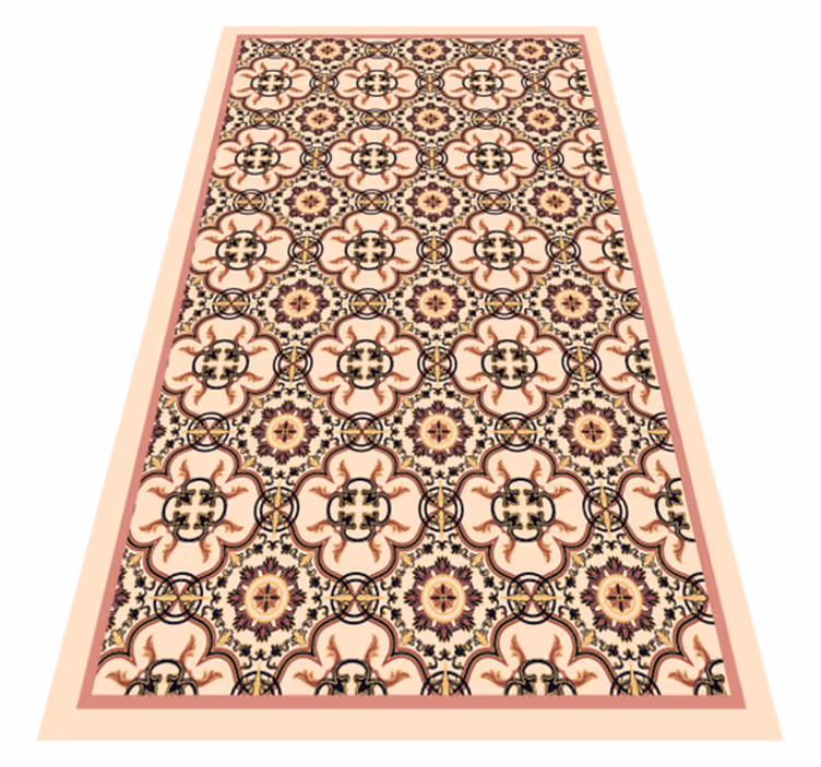 Vinyl teppich mosaik eleganz inspiriert von mosaiken - TenStickers