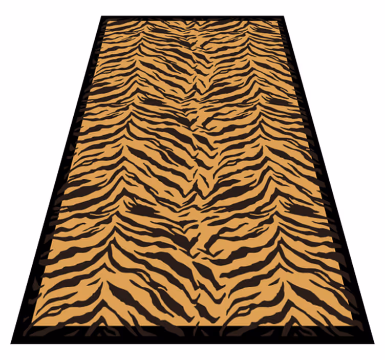 Vinyl teppich tiermuster tigerstreifen muster - TenStickers