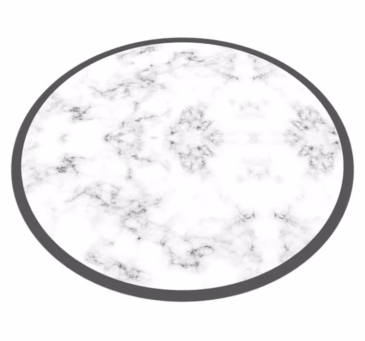 Vinyl teppich marmor rund - TenStickers