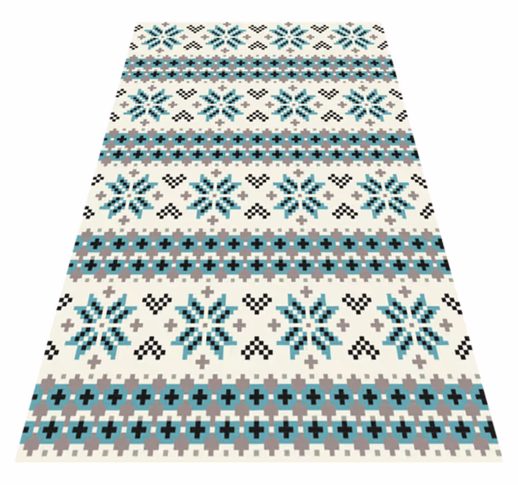 Vinyl teppich mandala im ethnischen muster - TenStickers