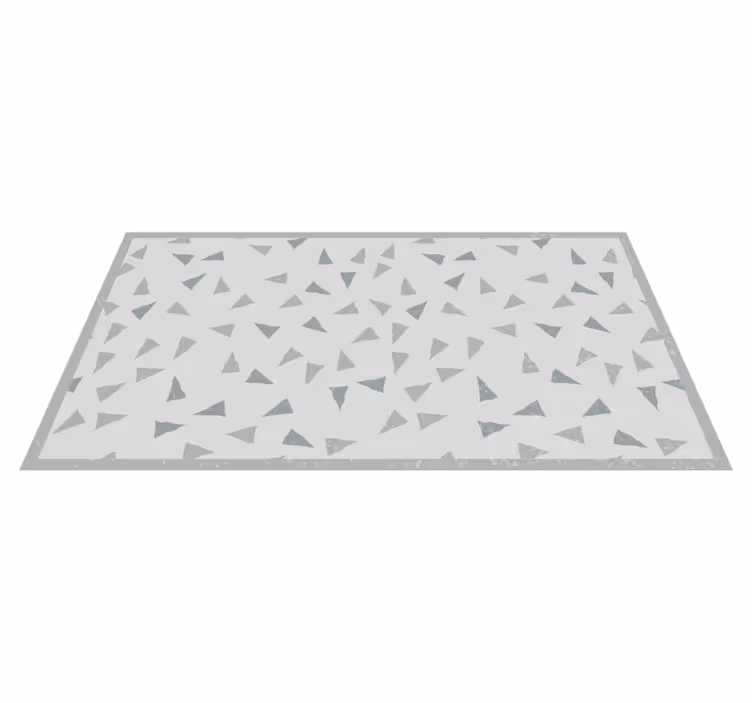 Vinyl teppich geometrisch mit dreieckigen elementen - TenStickers