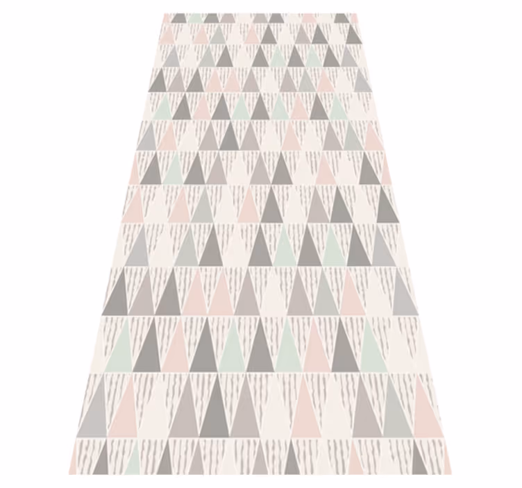 Vinyl Teppich geometrisch Dreiecksdesign - TenStickers