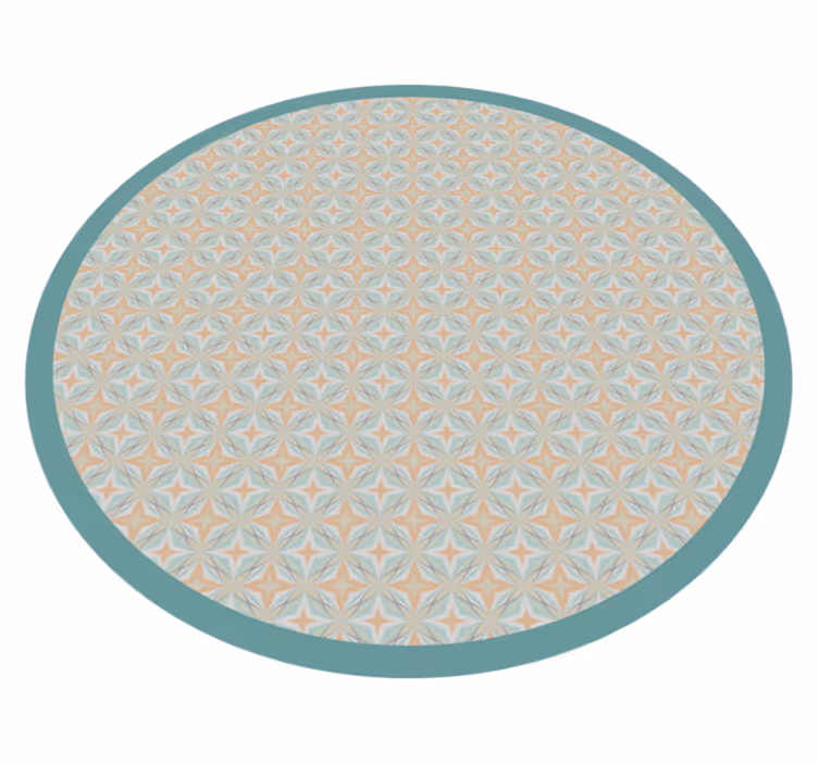 Vinyl teppich mosaik kreis mit muster - TenStickers