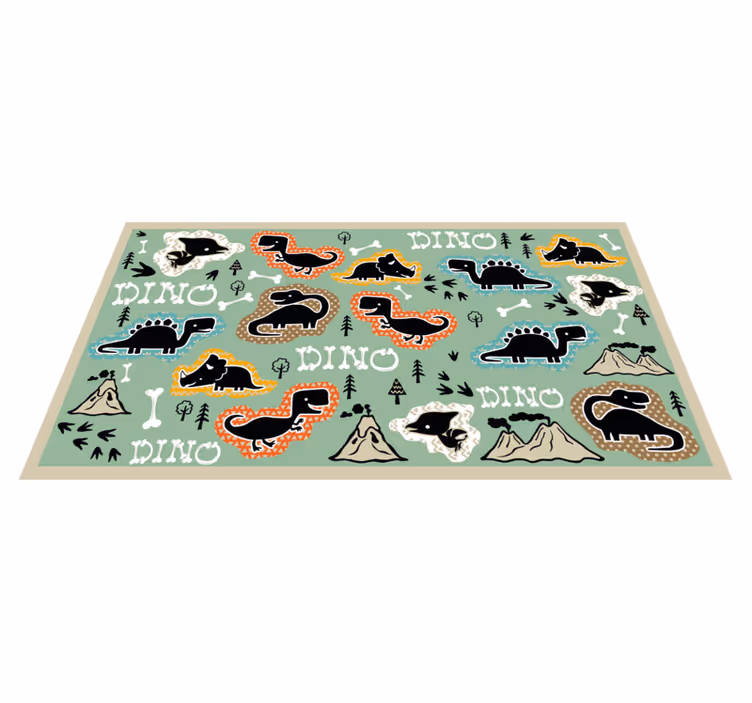 Vinylteppich Tiere Dinosaurierknochenmuster - TenStickers