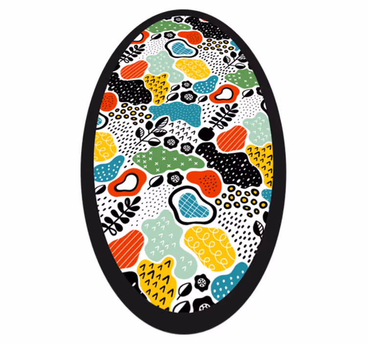 Vinyl Teppich Natur buntes naturmuster - TenStickers