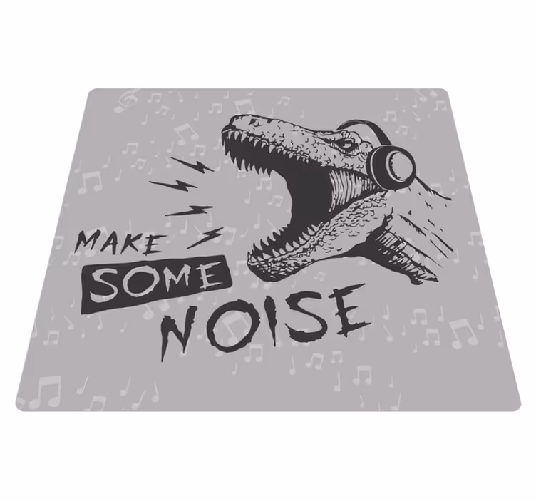 Vinylteppich kindlich dynamischer dinosaurier-sound - TenStickers