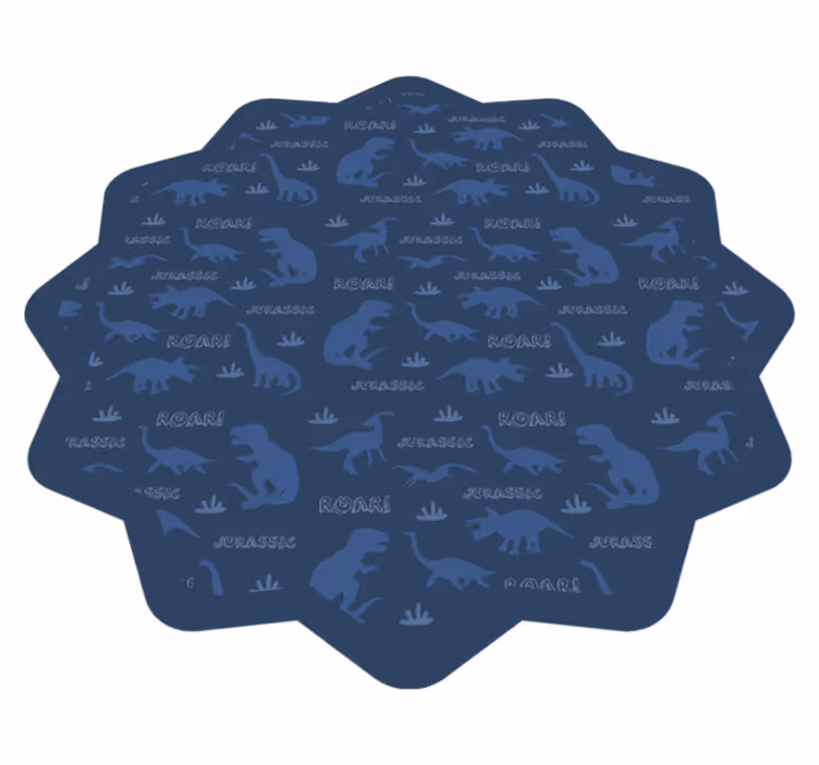 Vinylteppich kindlich dinosaurier umrisse - TenStickers