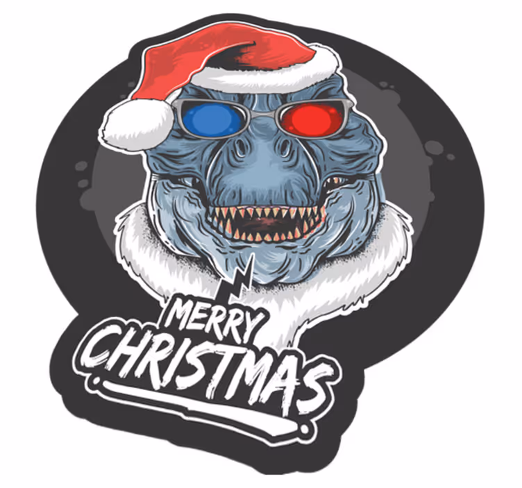 Vinyl Teppich Weihnachten festliche monster-jubelstimmung - TenStickers