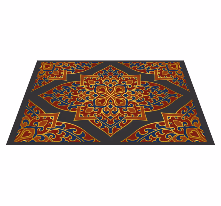 Vinyl teppich mandala mit aufwendigem design - TenStickers