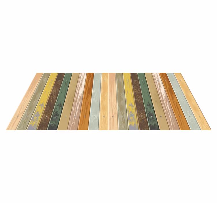 Vinylteppich Holzoptik distressed-streifen - TenStickers