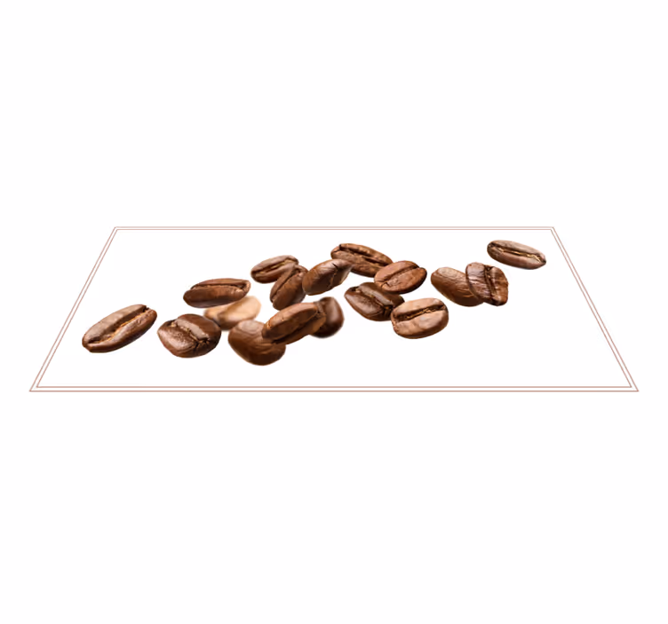 Vinyl teppich küche kaffeebohnenweg - TenStickers