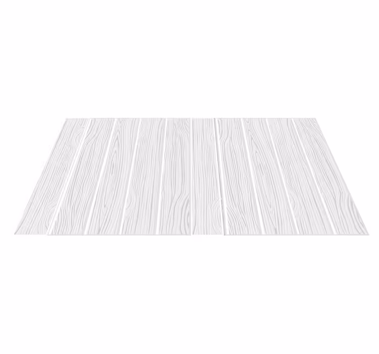 Vinylteppich Holzoptik weißes Holzbrett - TenStickers