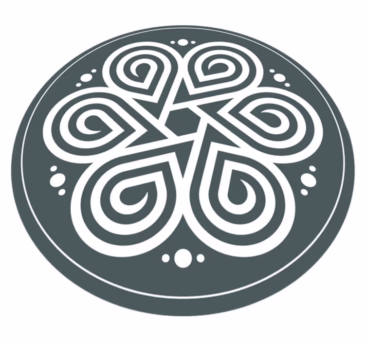 Vinyl Teppich Mandala keltisches Mandala - TenStickers