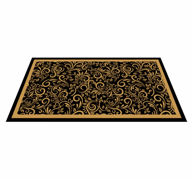 Vinyl Teppich Vintage verzierte wirbelmuster - TenStickers