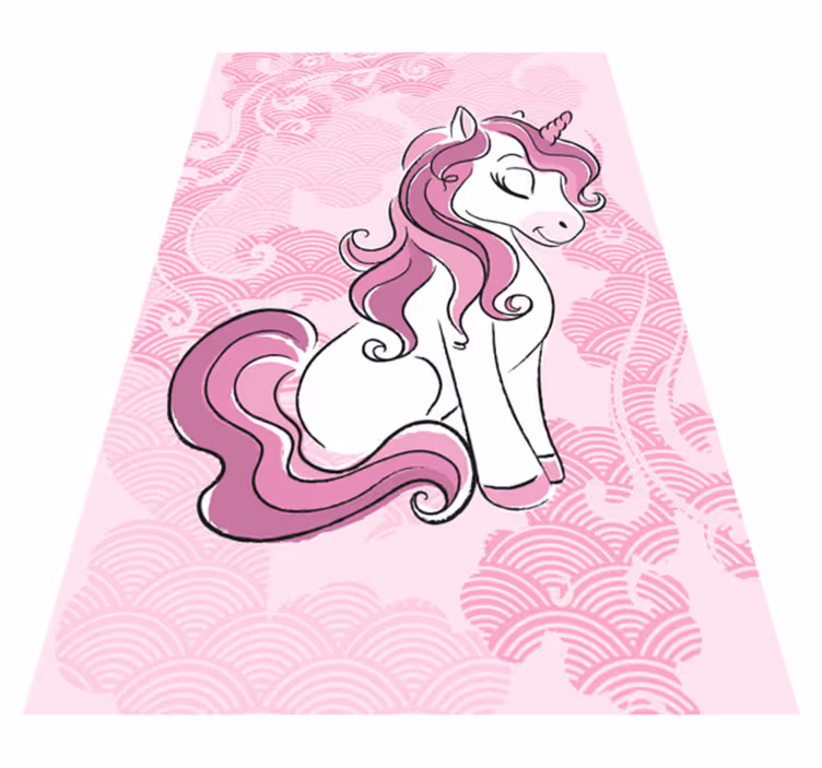 Vinyl Teppich Kinder verzaubertes einhorn - TenStickers