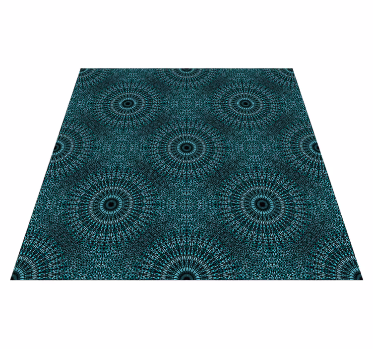 Vinyl teppich mandala strahlen des mandalas - TenStickers