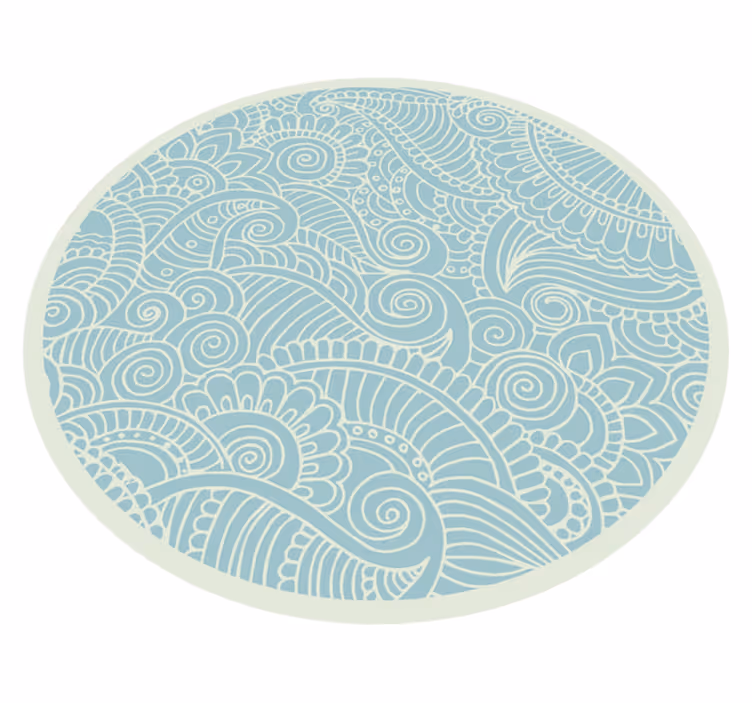 Vinyl Teppich Mandala drehendes mandala - TenStickers