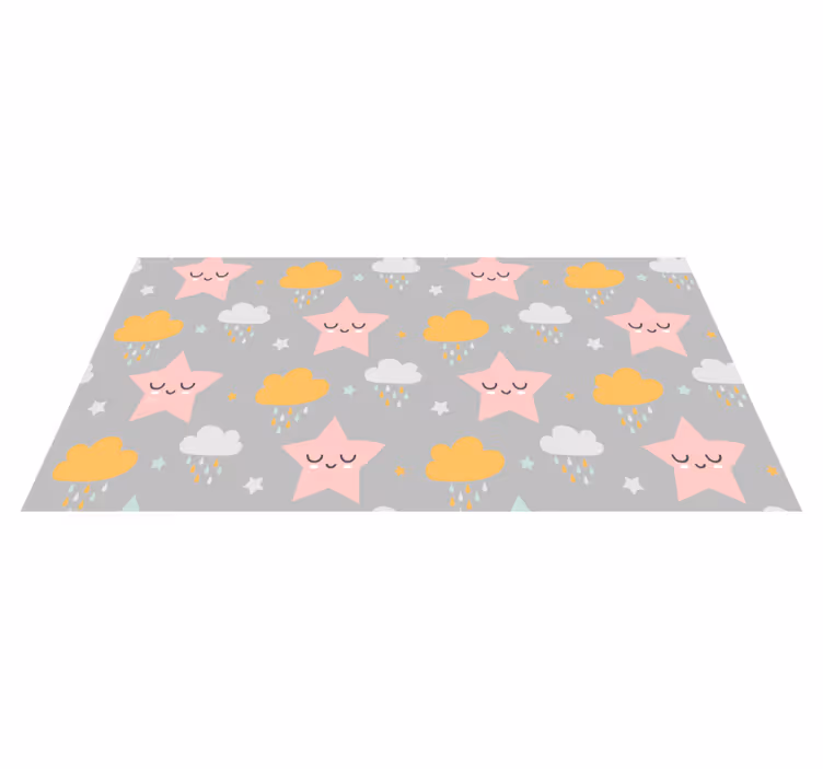 Vinyl Teppich Baby verträumtes himmelsmuster - TenStickers