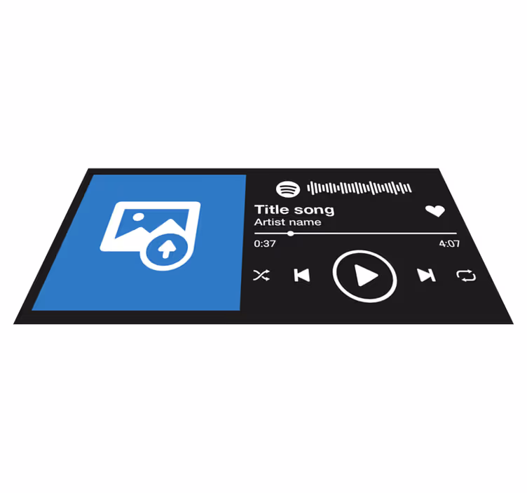 Vinyl Teppich Spruch benutzerdefinierte songanzeige - TenStickers