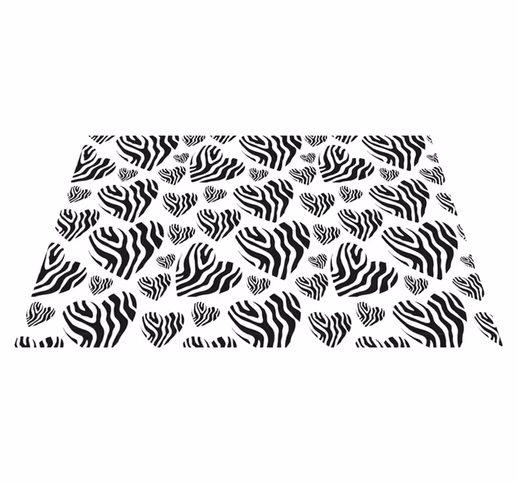 Vinyl Teppich Tiermuster zebrastreifen-muster - TenStickers