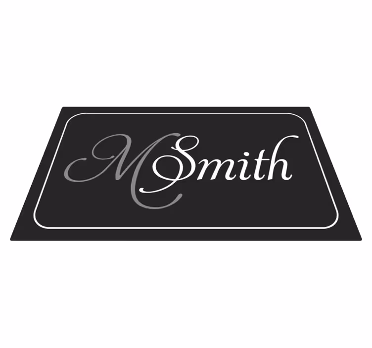 Vinyl Teppich modern schicker Name - TenStickers