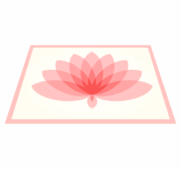 Vinyl Teppich Blumen lotusblüte - TenStickers