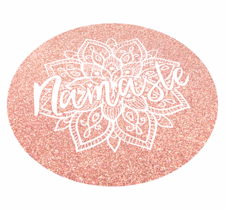 Vinyl Teppich Mandala Namaste - TenStickers