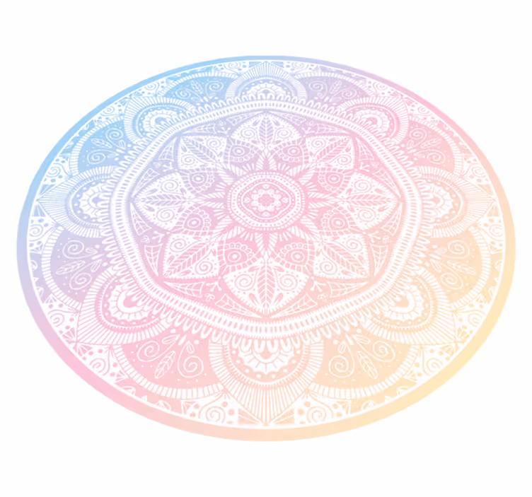 Vinyl Teppich Mandala edler Farbverlauf - TenStickers