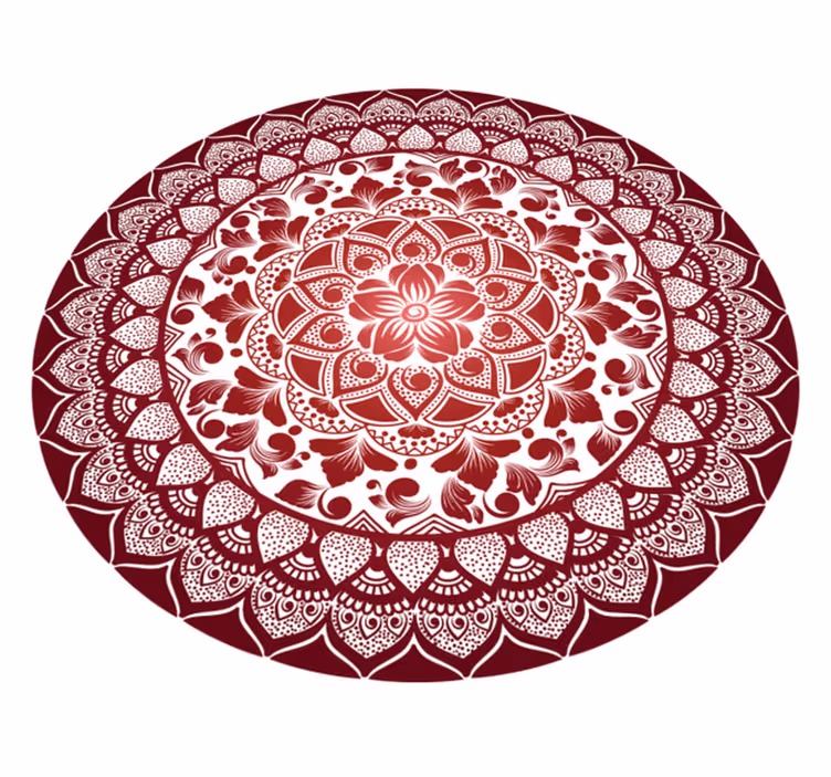 Vinyl Teppich Mandala florales Muster - TenStickers
