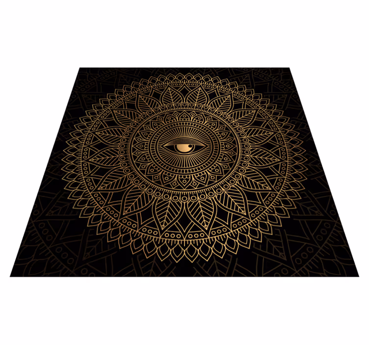 Vinyl teppich mandala mandala augenmittelpunkt - TenStickers